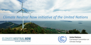 Climate Neutral Now initiative of the United Nations